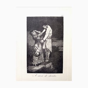 Francisco de Goya, Los Caprichos: A Caza di dientes, Aguafuerte