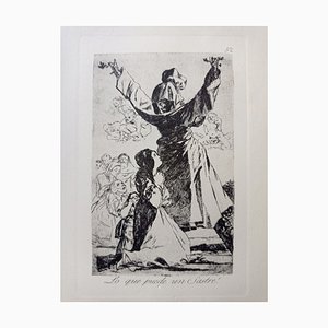 Francisco de Goya, Los Caprichos: Lo que puede un sastre, Etching