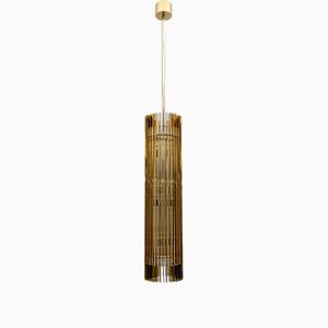 Lámpara colgante Gucci de latón y cristal de Murano de Romani Saccati para Studio Design, Italia