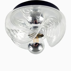Vintage Glass Ceiling Light or Sconce by Koch & Lowy for Peill & Putzler, Germany, 1970s