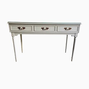 Vintage White Dressing Table with Drawers