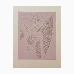 Man Ray, La Ballade des dames hors du temps: Natasha, 1971, Aguafuerte