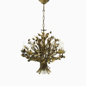 Lustre Floral Hollywood Regency de Hans Kögl, 1970s