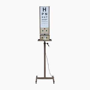 Opticians Ophthalmic Electric Rotating Eye Test Box on Stand, UK, 1970s