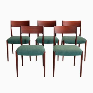 Model 77 Rosewood Dining Room Chairs from N.O Moller, 1960s, Set of 5