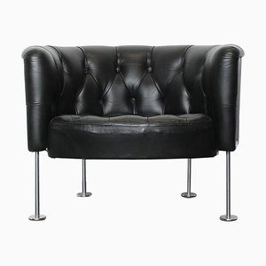 German RH-310 Chair in Black Leather by Walter Knoll for Walter Knoll, 1962