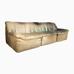 Vintage Leather Modular Sofa from Musterring, Set of 3
