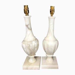 Vintage Onyx Table Lamps, Set of 2