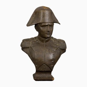 19th Century Napoleon Bronze Bust in Brown