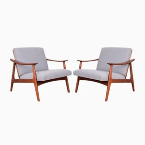Mid-Century Polish Lounge Chairs, 1960s, Set of 2