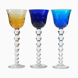 Saint-Louis Bubbles Hock Wine Glasses, Set of 3