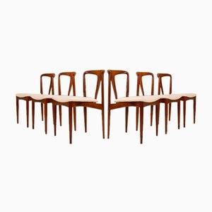 Juliane Chairs in Rosewood by Johannes Andersen from Uldum Møbelfabrik, Denmark, 1965, Set of 6