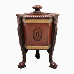Regency Weinkühlschrank aus Mahagoni, 1920er