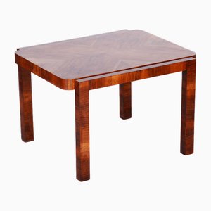 Small Czech Art Deco Table in Walnut from Thonet, 1930s