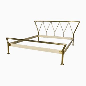 Double Bed Structure in Brass by Lipparini, 1970