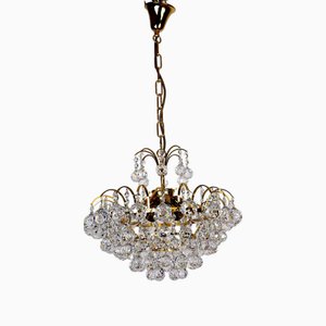 Lampadario in cristallo di Christoph Palme, anni '70