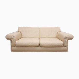 Cream Leather Ds 68 Sofa from de Sede