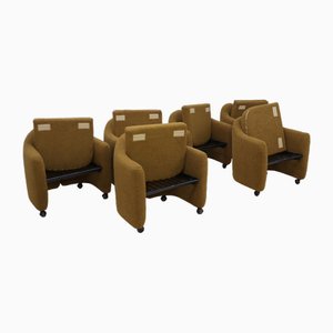 PS142 Armchairs by Eugenio Gerli for Tecno 1960s, Set of 6