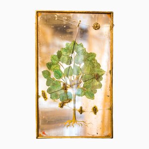 Kinksugi Inspired Tree Silver Mirror from Unique Mirrors