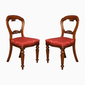 Mahogany Dining Chairs, 1890s, Set of 10