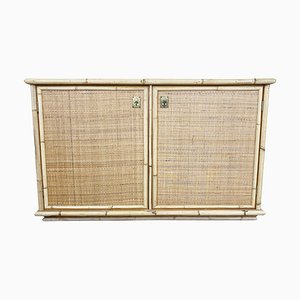 Wicker and Bamboo Cabinet from Dal Vera, 1960s