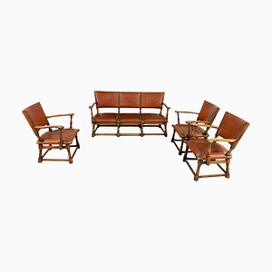 Sofa Set attributed to Theo Ruth for Artifort, 1940s, Set of 4