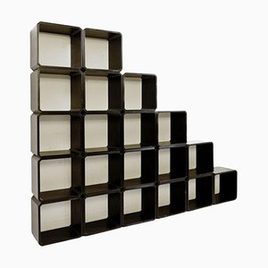 Cubes Modulaires Mid-Century en Bois, 1970, Set de 20