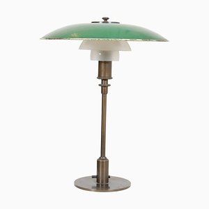 3.5-2 Table Lamp with Bronzed Brass Frame by Poul Henningsen, 1890s
