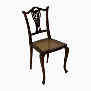 Antique Wicker & Walnut Chair