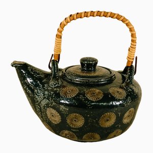 Stoneware Teapot with Westerwalder Salt Glaze & Scratch by Wim Mühlendyck, 1960s