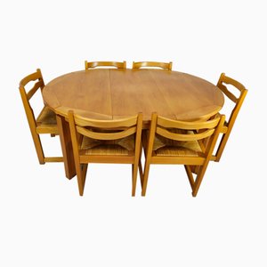 Tisch & Stühle Home Regain von Maison Regain, 1980er, 7 Set
