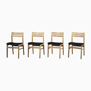 Mid-Century Scandinavian Oak Dining Chairs from Sax Møbelfabrik, 1960s, Set of 4