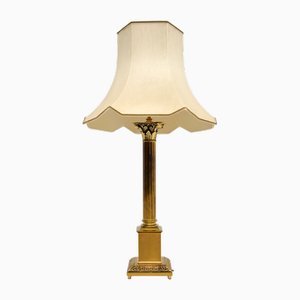 Neoclassical Brass Table Lamp, 1950
