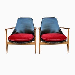 Fauteuils Mid-Century par Ib Kofod-Larsen, Danemark, 1950s, Set de 2