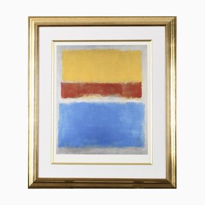 Mark Rothko, Gelb, Rot und Blau, 1950er, Siebdruck, Gerahmt