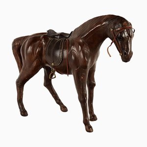 Leather Horse with Metal Elements