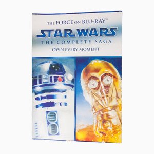 Large R2D2 C3PO Star Wars Blu-Ray Poster, 2000s