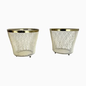 Flower Pots by Mathieu Matégot, France, 1950, Set of 2