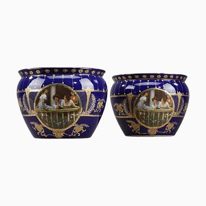Art Nouveau Porcelain Vases from Limoges, 1900s, Set of 2