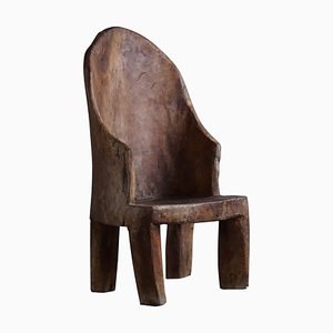 Organic Highback Naga Chair in Teak in the style of Wabi Sabi, 1960s