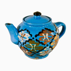 Majolika Teekanne aus Keramik, 1920