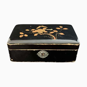 Japanese Lacquered Box with Flower