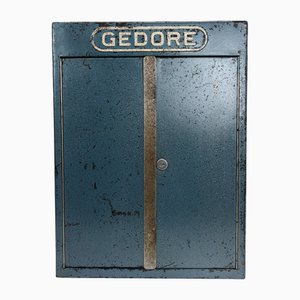 Mueble para herramientas industrial vintage de metal de pared, años 50
