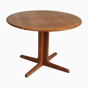 Vintage Danish Round Extendable Dining Table, 1960s