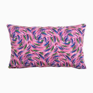 Uzbek Pink Roller Printed Cotton Cushion Cover, 2010s