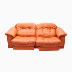 DS101 2-Seat Sofa in Cognac Leather from De Sede, 1970