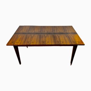Tavolo in legno intarsiato con estensioni, anni '60