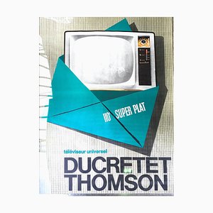 Póster publicitario de Ducretet Thomson, años 60
