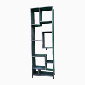 Mensola Libreria A Parete Industrial In Ferro E Legno 89X22X62H Voyage