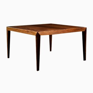 Mesa de centro escandinava Mid-Century vintage de palisandro de Severin Hansen para Haslev Møbelfabrik, años 60